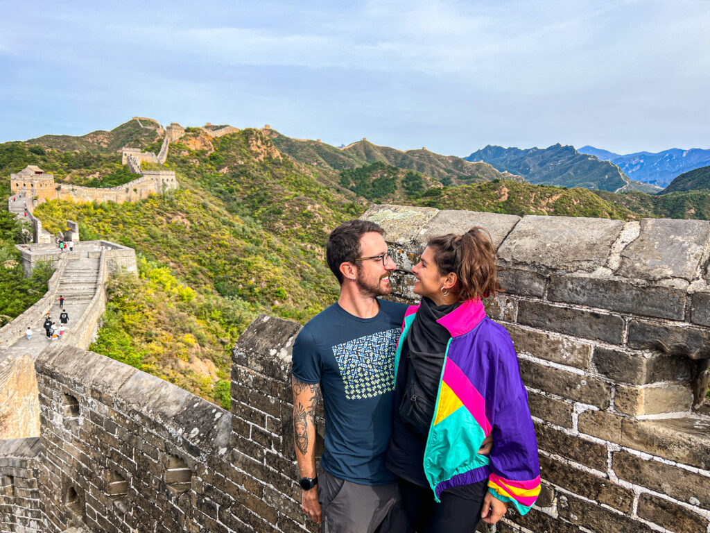 Cata e Davi na Grande Muralha da China