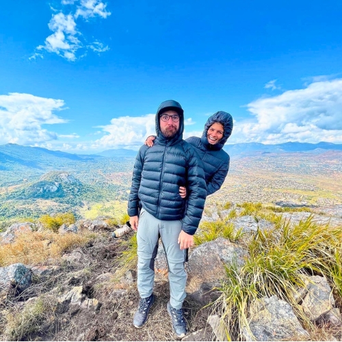 Cata e Davi, líderes da expedição